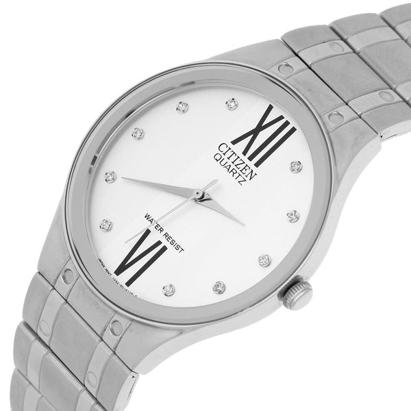Reloj Citizen para dama en acero inoxidable.