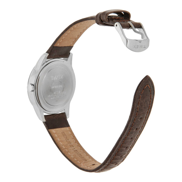 Reloj Timex para caballero en acero inoxidable y cuero.
