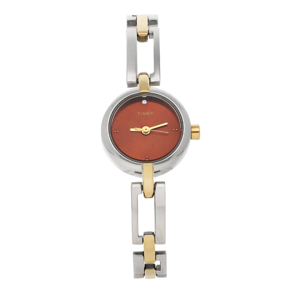 Reloj Timex para dama en acero/Chapa.