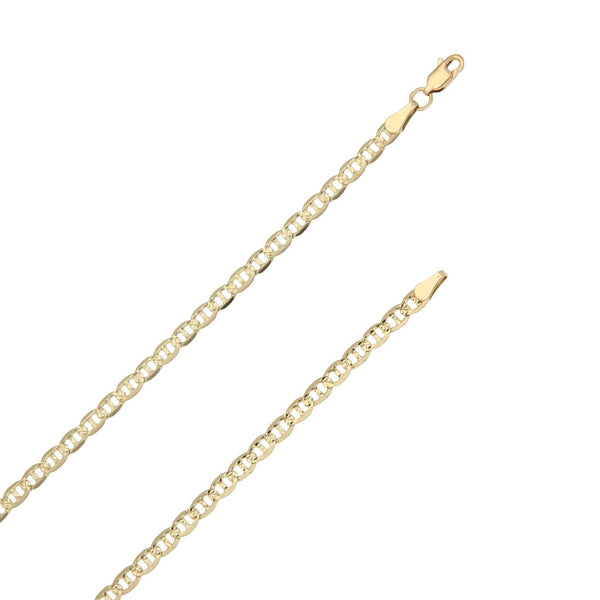 Collar eslabón nudo marino en oro amarillo 14 kilates.