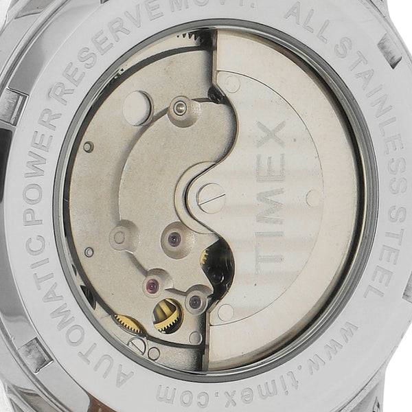 Reloj Timex para caballero acero y cuero.