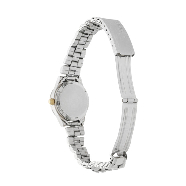 Reloj Citizen para dama en acero inoxidable.