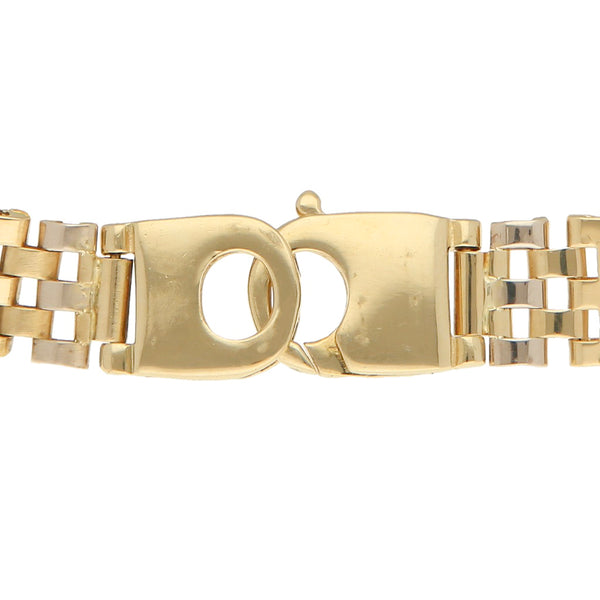 Pulsera eslabón articulado en oro amarillo 18 kilates.