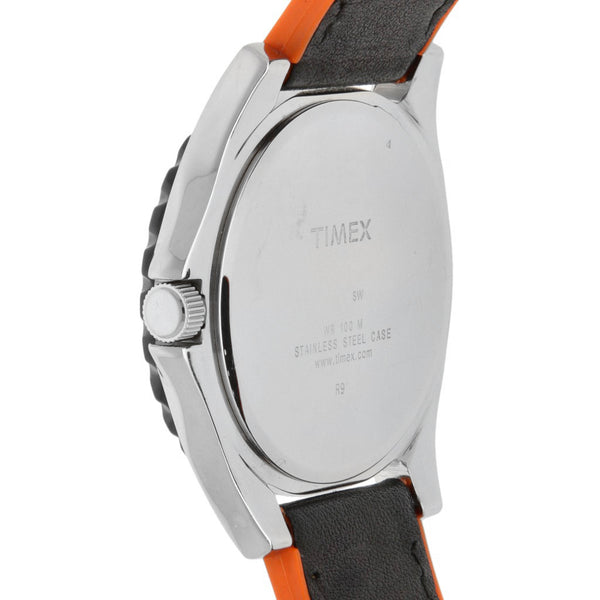 Reloj Timex para caballero en acero caucho.