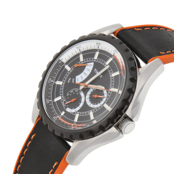 Reloj Timex para caballero en acero caucho.