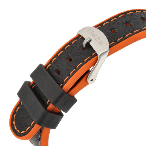 Reloj Timex para caballero en acero caucho.