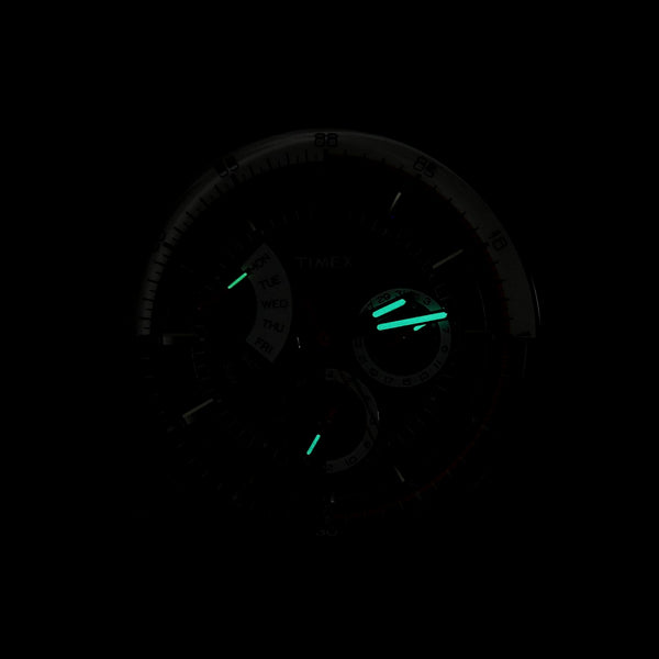 Reloj Timex para caballero en acero caucho.
