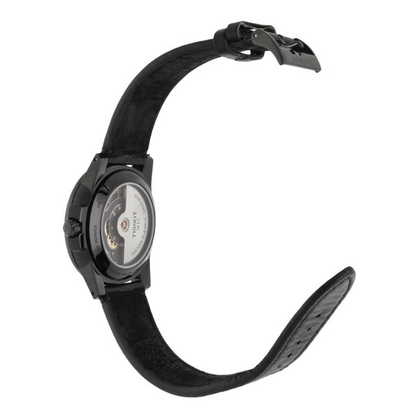 Reloj Tissot para caballero en acero PVD y cuero.