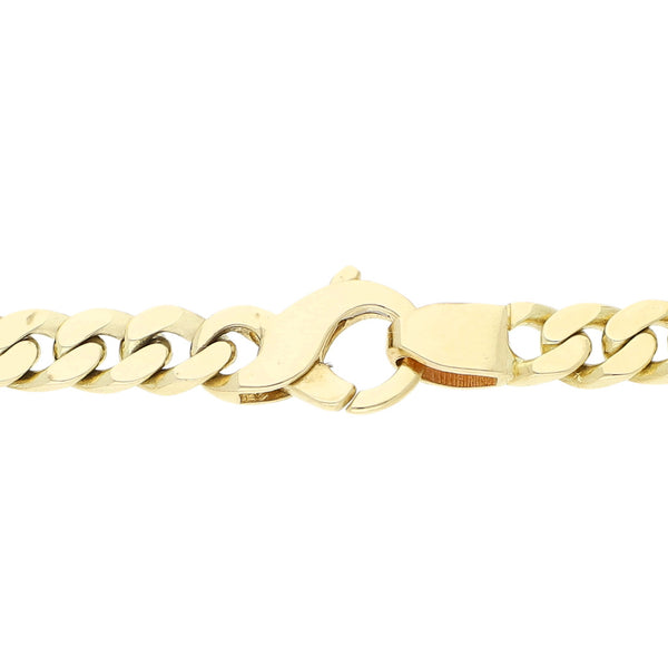 Pulsera eslabón combinado en oro tres tonos 14 kilates.
