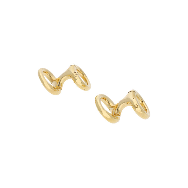 Mancuernillas diseño especial firma Tane en oro amarillo 18 kilates.