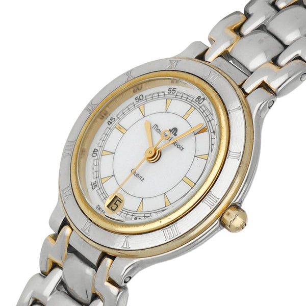 Reloj Maurice Lacroix para dama en acero vistas chapa.