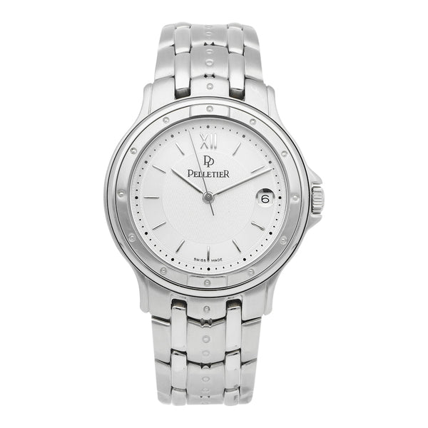 Reloj Pelletier para caballero en acero inoxidable.