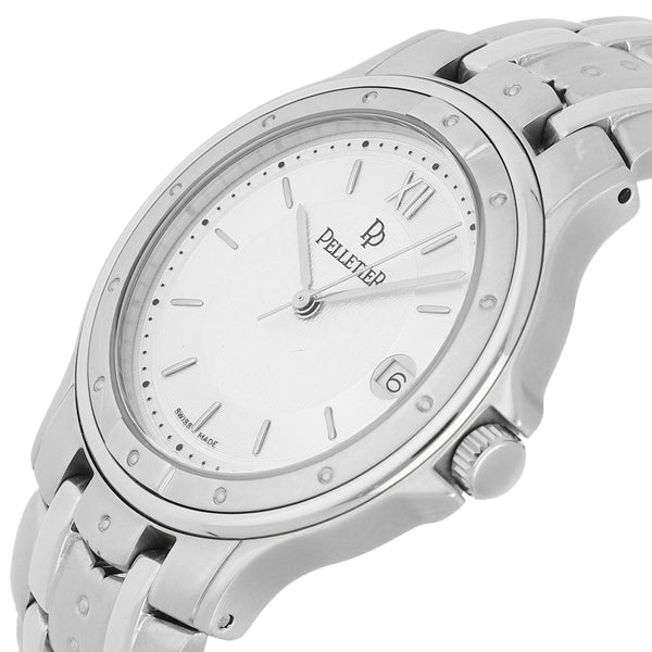 Reloj Pelletier para caballero en acero inoxidable.