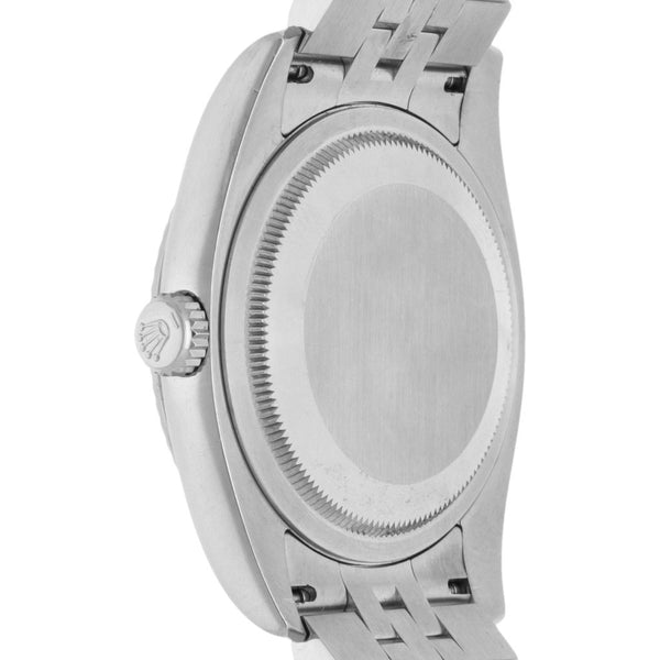 Reloj Rolex para caballero modelo Oyster Perpetual DateJust bisel en oro blanco 18 kilates.