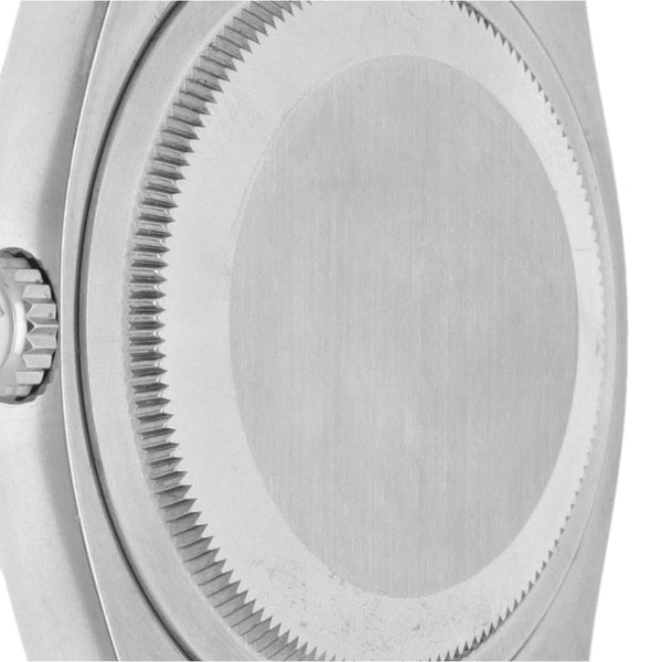 Reloj Rolex para caballero modelo Oyster Perpetual DateJust bisel en oro blanco 18 kilates.