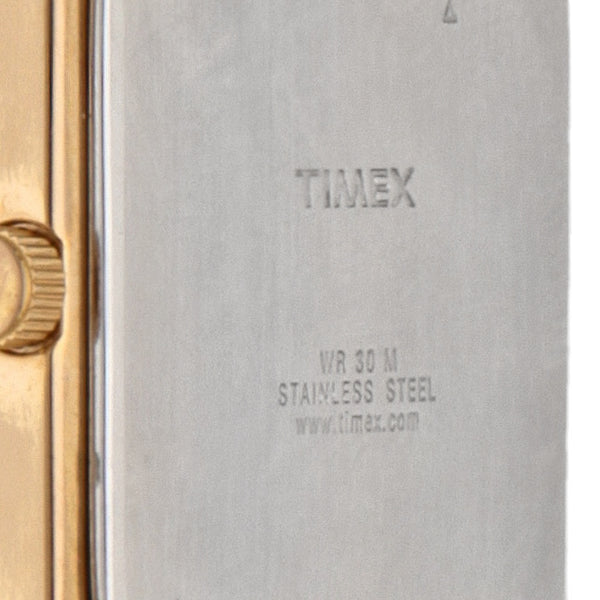 Reloj Timex para dama en acero chapa correa piel.