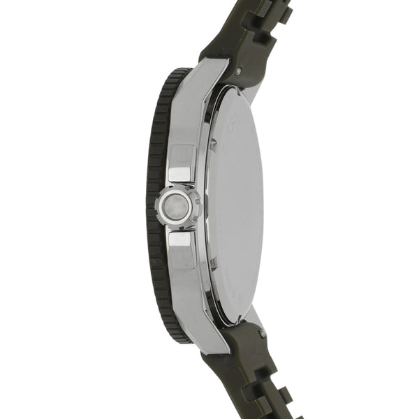 Reloj Fossil para caballero en acero y caucho.