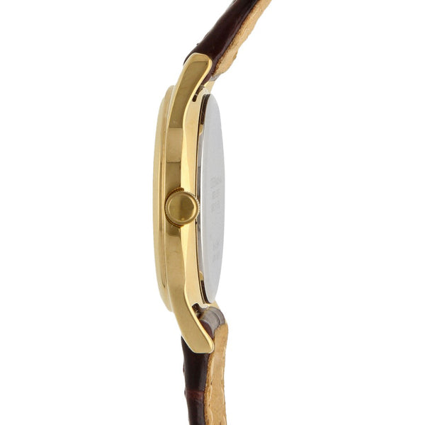 Reloj Citizen para dama en acero chapa correa piel.