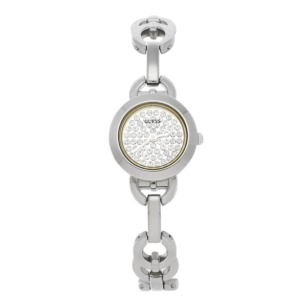 Reloj Guess para dama en acero inoxidable.