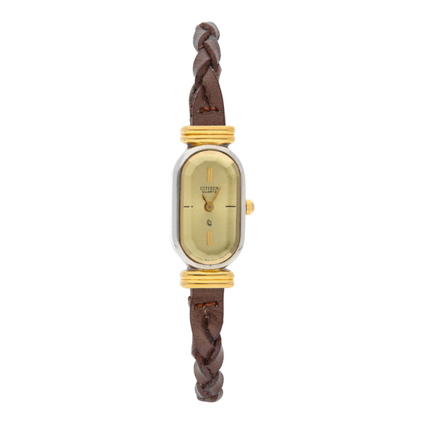 Reloj Citizen para dama en acero / chapa.