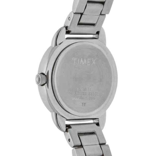 Reloj Timex para dama en acero inoxidable.