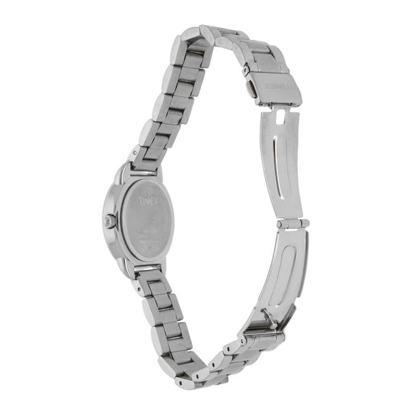Reloj Timex para dama en acero inoxidable.