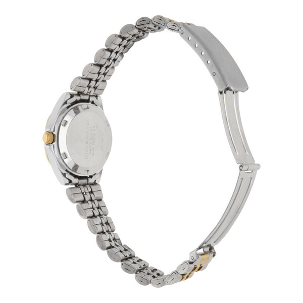 Reloj Citizen para dama en acero inoxidable vistas chapa.