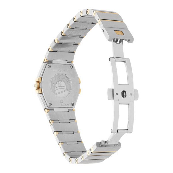 Reloj Omega para dama modelo Constellation vistas en oro amarillo 18 kilates.