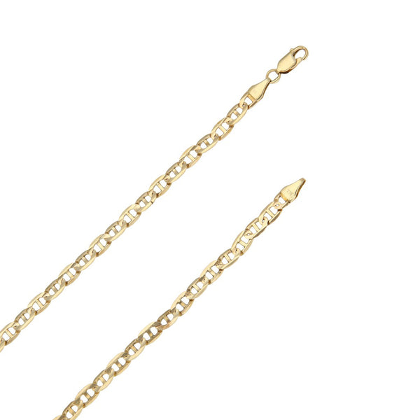 Collar eslabón nudo marino en oro amarillo 14 kilates.