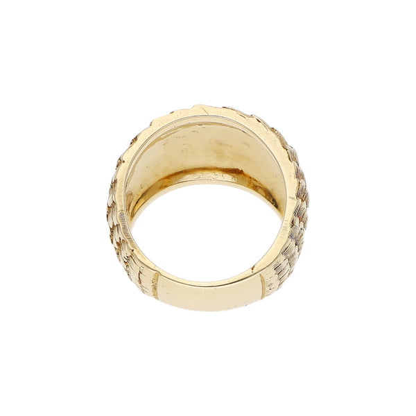 Anillo barroco en oro amarillo 14 kilates.