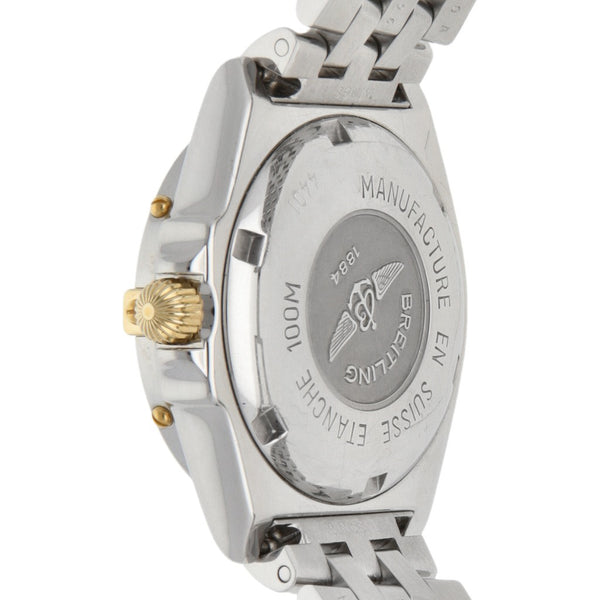 Reloj Breitling para dama modelo Wings vistas en oro amarillo 18 kilates.