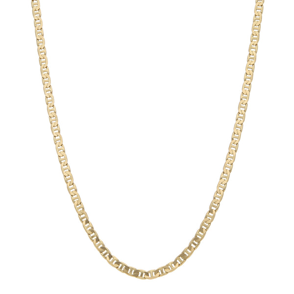Collar eslabón nudo marino en oro amarillo 14 kilates.