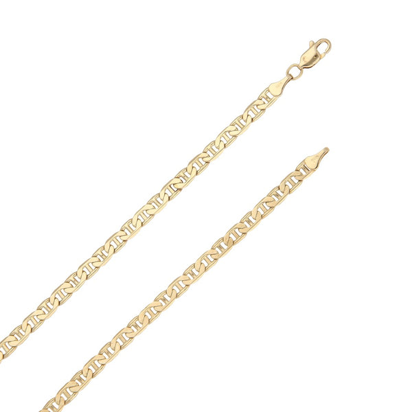 Collar eslabón nudo marino en oro amarillo 14 kilates.