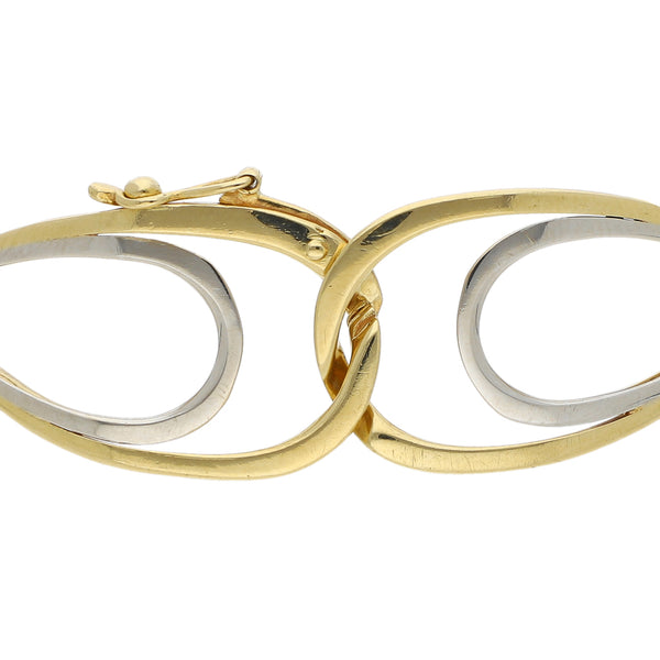 Pulsera eslabón articulado en oro amarillo 18 kilates.