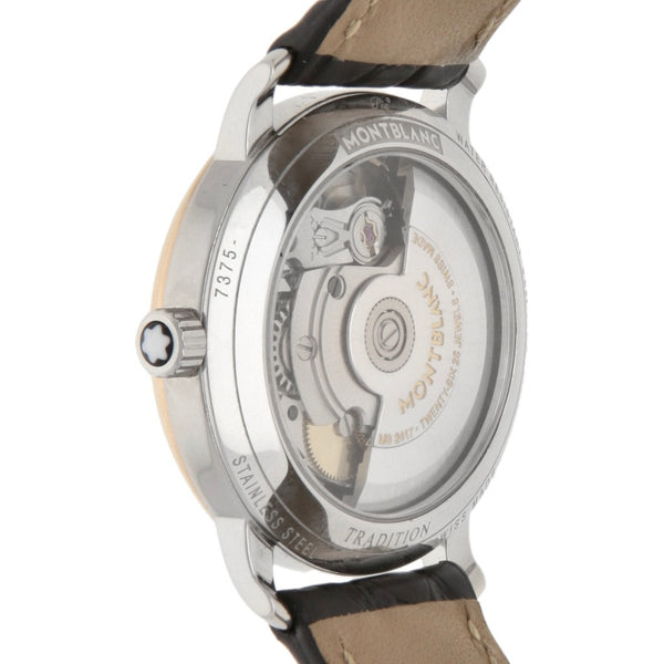 Reloj Montblanc para dama modelo Tradition vistas en oro rosa 18 kilates.
