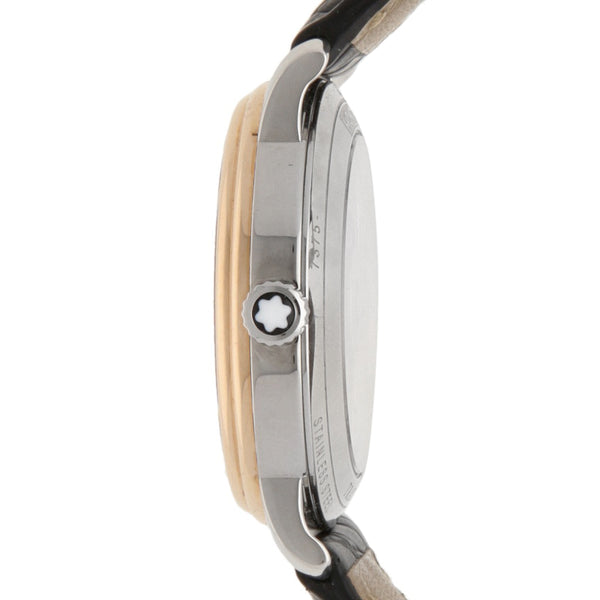 Reloj Montblanc para dama modelo Tradition vistas en oro rosa 18 kilates.