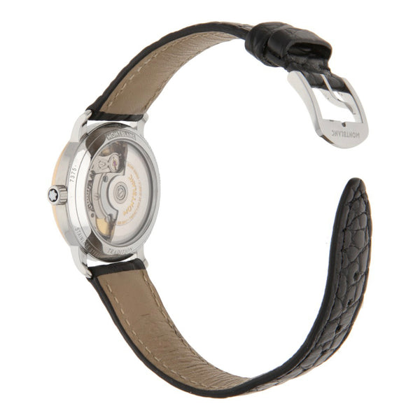 Reloj Montblanc para dama modelo Tradition vistas en oro rosa 18 kilates.