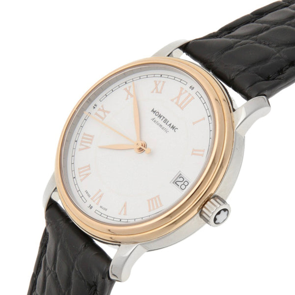 Reloj Montblanc para dama modelo Tradition vistas en oro rosa 18 kilates.