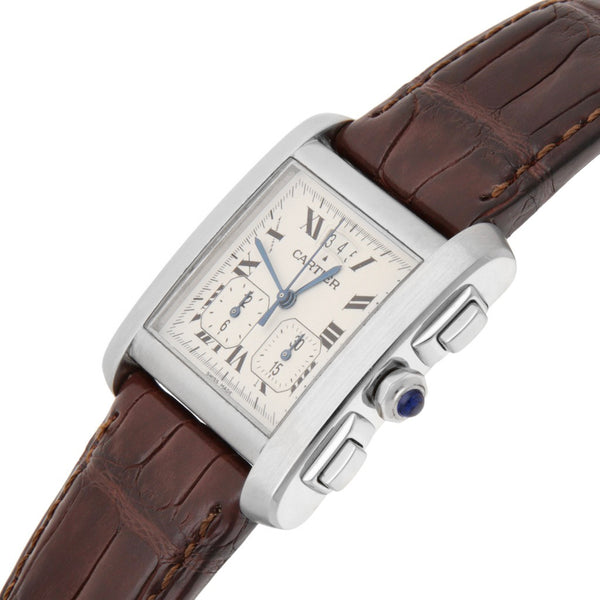 Reloj Cartier para caballero modelo Tank Francaise.