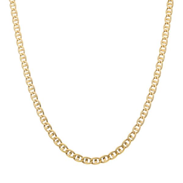 Collar eslabón nudo marino en oro amarillo 18 kilates.