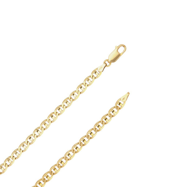 Collar eslabón nudo marino en oro amarillo 18 kilates.