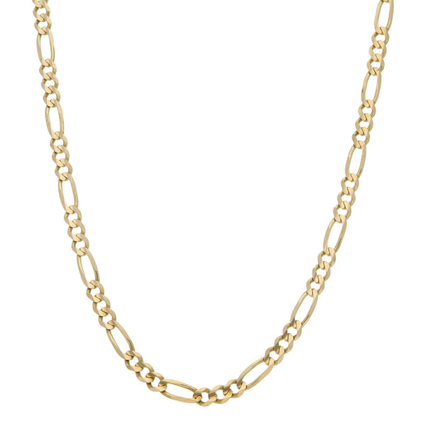 Collar de tres eslabones por uno en oro amarillo 14 kilates.