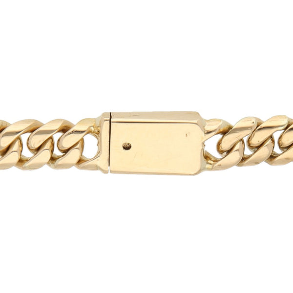 Pulsera eslabón encontrado en oro amarillo 14 kilates.
