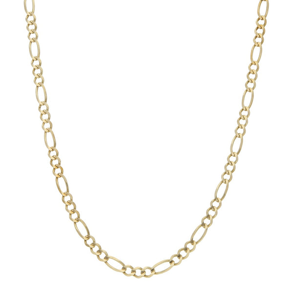 Collar de tres eslabones por uno en oro amarillo 14 kilates.