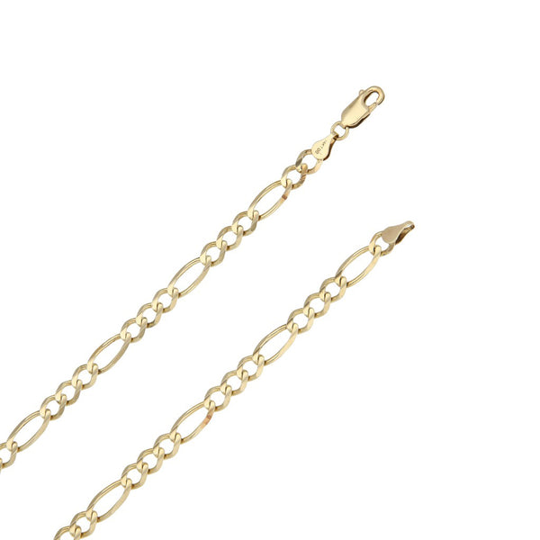 Collar de tres eslabones por uno en oro amarillo 14 kilates.