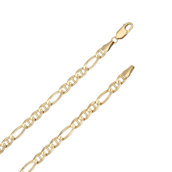 Collar eslabón combinado en oro amarillo 14 kilates.