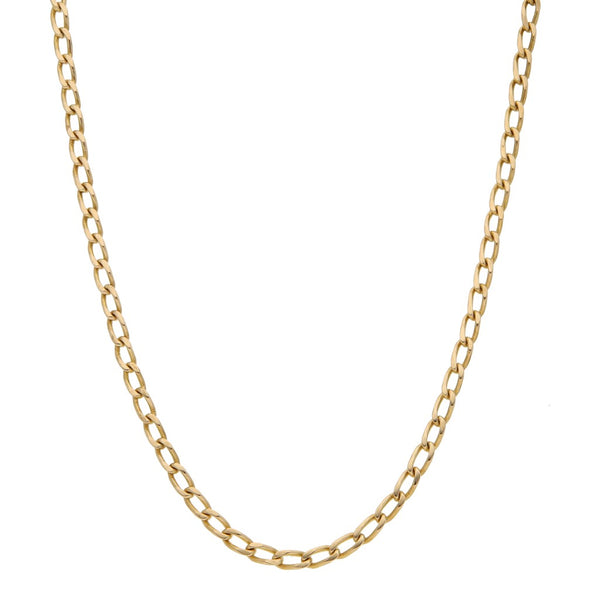 Collar eslabón encontrado en oro amarillo 18 kilates.