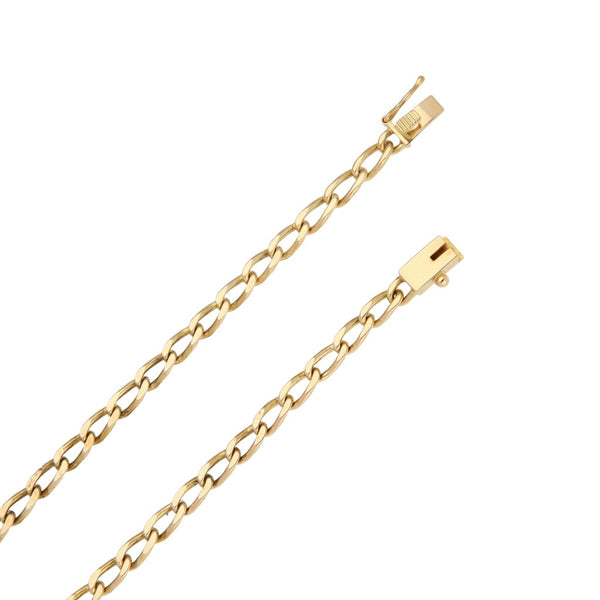 Collar eslabón encontrado en oro amarillo 18 kilates.