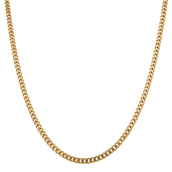 Collar eslabón encontrado en oro amarillo 18 kilates.