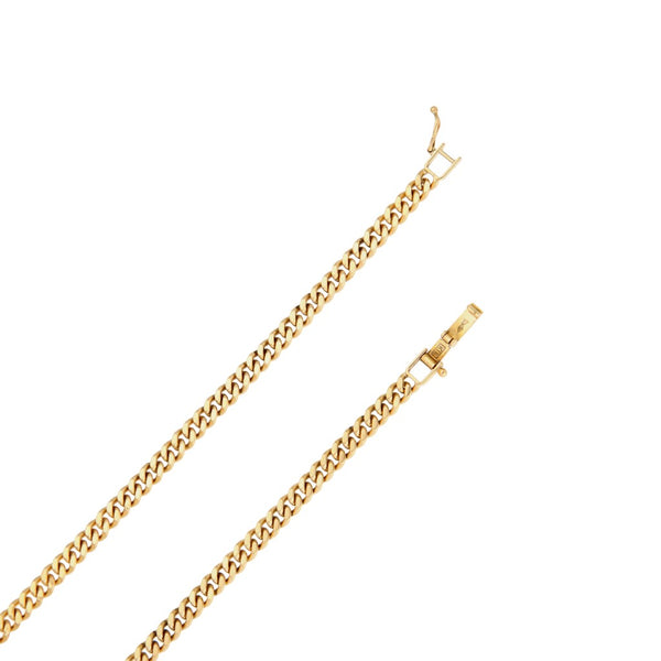 Collar eslabón encontrado en oro amarillo 18 kilates.